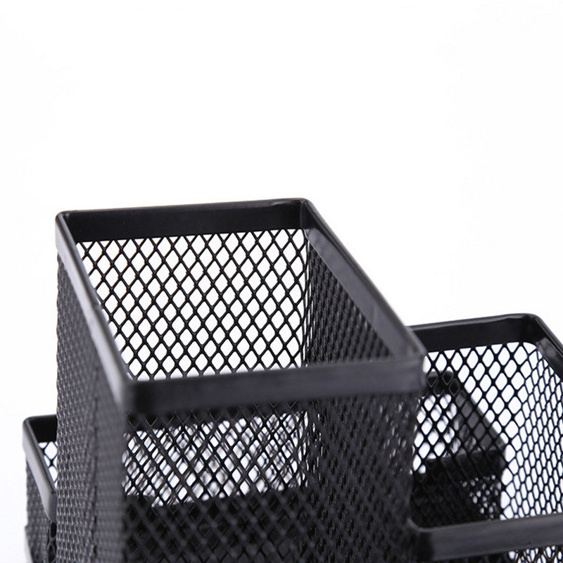 Hálós kocka fém állvány kombinációs tartó íróasztal asztali kiegészítők írószer Szervező toll ceruza Irodaszerek Tanulási tároló