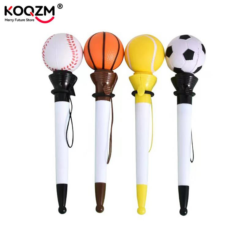 1PCS Creative Химикалка 0,5 мм Синя баскетболна футболна форма Декомпресия Bounce Неутрални химикалки Студентски канцеларски материали