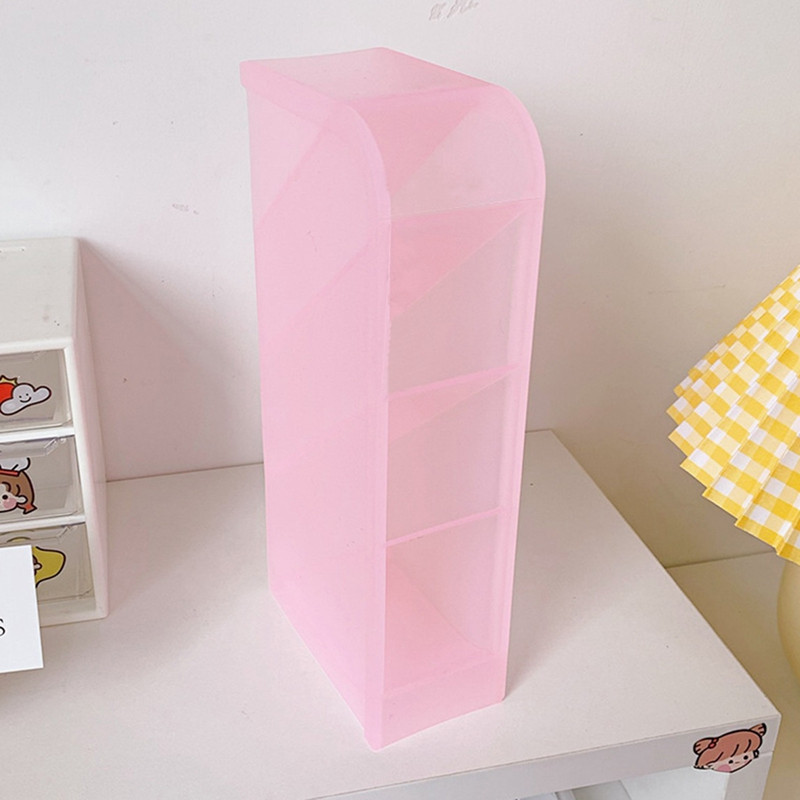 2022 Нов органайзер за настолен плот с 4 пояса, държач за писалка с цвят на макарони, голям размер, бюро, гримове, кутия за съхранение на моливи, училищни канцеларски материали