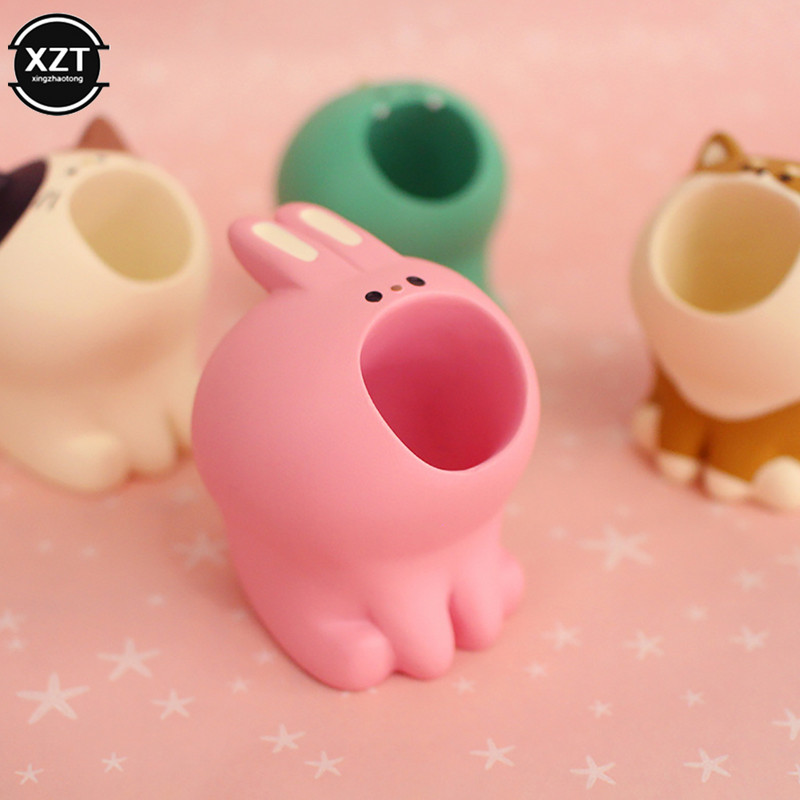 Crtani držač za olovke, stalak, smola, slatka spajalica, pisaći pribor, olovka, organizator, kućište, stolni ukrasi, pribor za darove