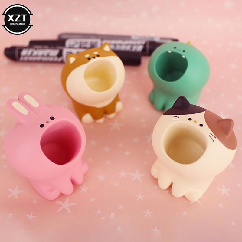 Crtani držač za olovke, stalak, smola, slatka spajalica, pisaći pribor, olovka, organizator, kućište, stolni ukrasi, pribor za darove