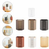 Kreatív hatszögletű tolltartó nagy kapacitású toll ceruza edénykefe tárolódoboz műanyag írószer íróasztal rendszerező