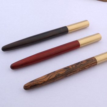 Висококачествени дървени ролкови химикалки Марка Червени Черни Златни канцеларски материали Офис Училищни пособия Нови