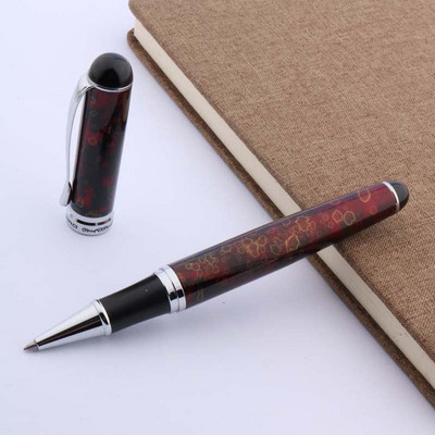 jinhao 750 metalni ledeni cvijet crveni nehrđajući čelik srebrni POKLON STUDENTSKA roler olovka