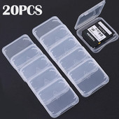 20/10/5/1PCS Διαφανές TF/SD Κάρτες μνήμης Προστατευτική θήκη Θήκη αποθήκευσης Φορητά Mini Clear Card SIM Dustproof Box