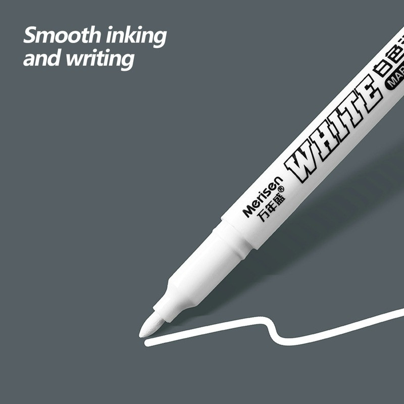 1 db fehér folyékony kréta toll Palatábla írás festmény jelölő toll falra matrica üveg konyhai gumiabroncs edény kivehető jelölőtoll