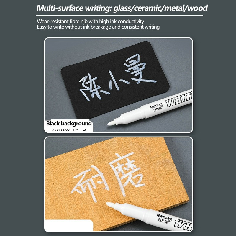 1 db fehér folyékony kréta toll Palatábla írás festmény jelölő toll falra matrica üveg konyhai gumiabroncs edény kivehető jelölőtoll