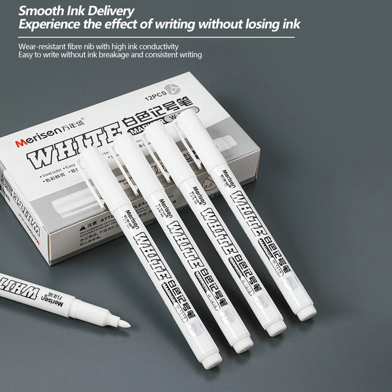 1 db fehér folyékony kréta toll Palatábla írás festmény jelölő toll falra matrica üveg konyhai gumiabroncs edény kivehető jelölőtoll