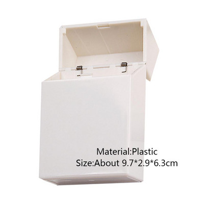 Бяла кутия за съхранение на фотокарти Органайзер за фото карти с капак Кутия за класификация Настолна кутия за съхранение Училищни канцеларски материали