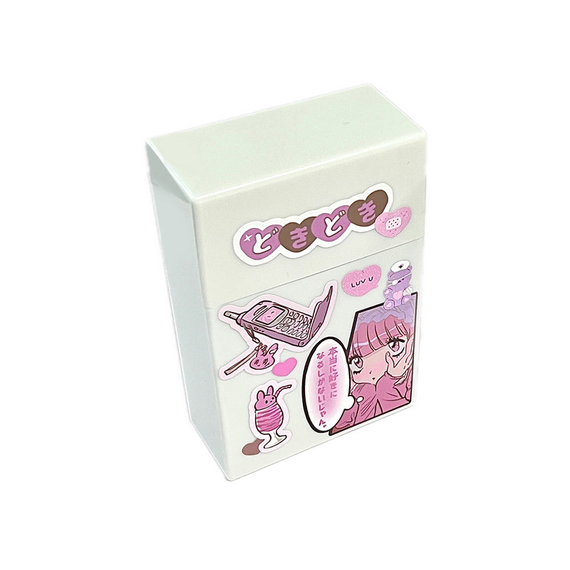 Бяла кутия за съхранение на фотокарти Органайзер за фото карти с капак Кутия за класификация Настолна кутия за съхранение Училищни канцеларски материали