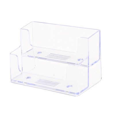1 db átlátszó akril asztali névjegykártya tartó asztal íróasztal polc doboz Tároló állvány Éttermi irodaszerek
