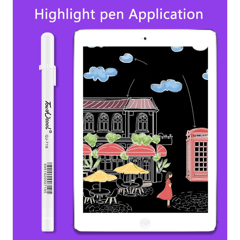 5 ΤΕΜ White Manga μαρκαδόροι Σετ 0,8 mm Μόνιμη μελάνι Scrapbook Tire Pen Αδιάβροχο Σχολικά προμήθειες Stationery Art στυλό πινέλου