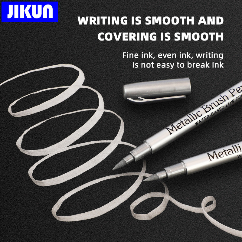 6db ecsettel fémes jelölőtoll készlet arany ezüst művészeti jelölők művész illusztrációk kézműves scrapbooking szövethez