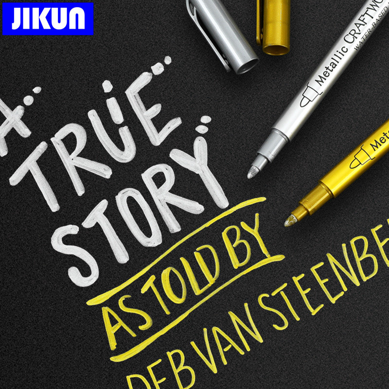 6db ecsettel fémes jelölőtoll készlet arany ezüst művészeti jelölők művész illusztrációk kézműves scrapbooking szövethez