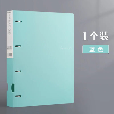 A4 Binder D-Type Punch Folder Office Storage File Ring Αδιάβροχο δοκιμαστικό χαρτί Φάκελος αποθήκευσης δεδομένων 4 Hole Binder Learning Supplies