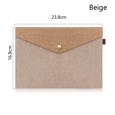 A4-es A5-ös Egyszerű, elegáns írószer mappa irattáska vászonutánzat vászon filc irattáska portfólió irodai tanulmány aktatáska