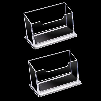 1-3 db átlátszó asztali polc doboz tároló állvány akril műanyag átlátszó asztali névjegykártya tartó hely kártyatartó