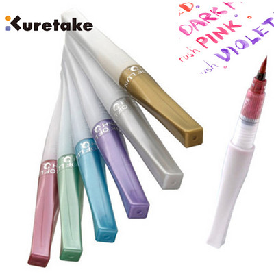 1PC ZIG Kuretake Wink of Stella Bling Brush Pen Daudzkrāsains spīdīgs akvareļkrāsu mirgojošs pulveris, mīksts mirdzošs pildspalvas otu marķieris