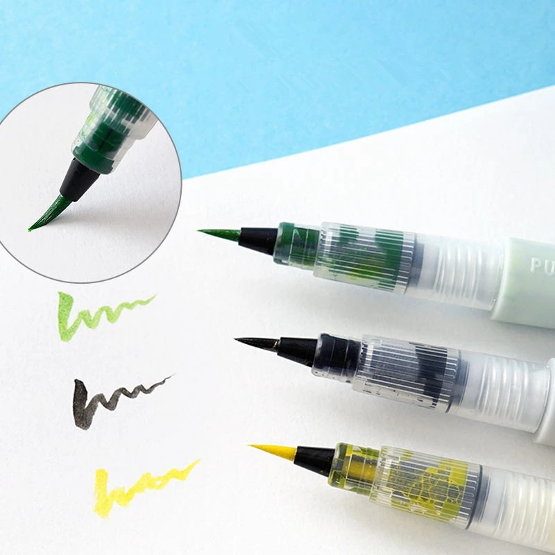 1 db ZIG Kuretake Wink of Stella Bling Brush Pen Többszínű fényes akvarell villogó púder Puha csillogó tollak ecsetjelző