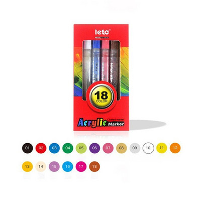 Akrilna metalna olovka za slikanje lijepe boje, višenamjenska vježba kaligrafije, posebna olovka za studente