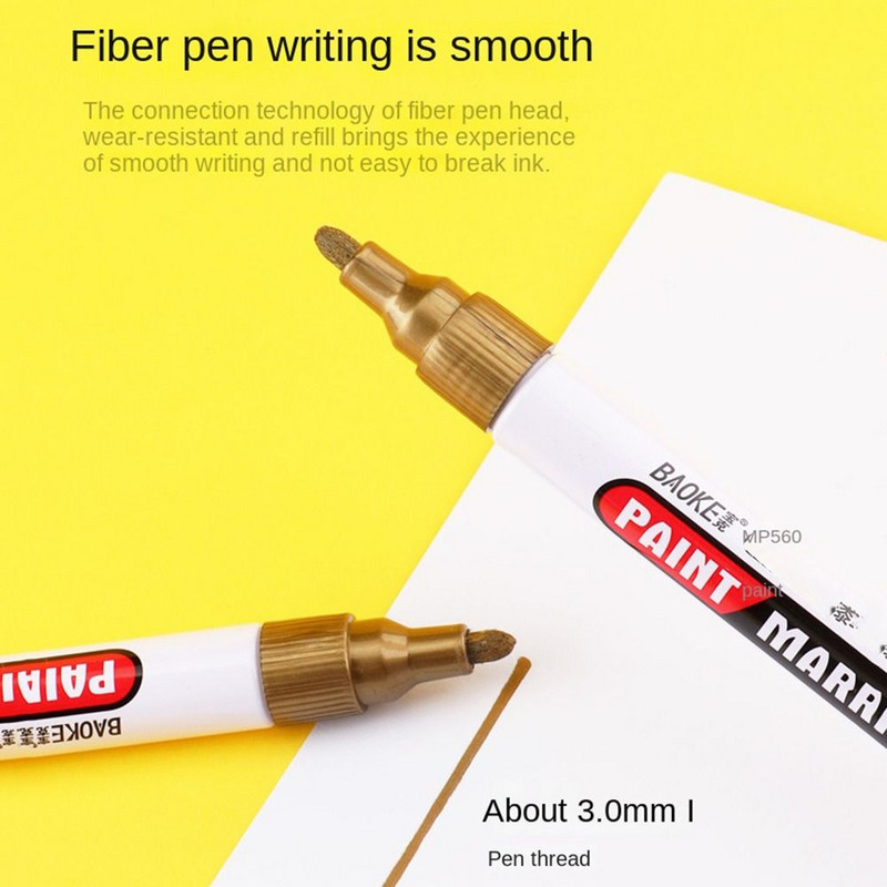Vízálló olaj alapú festékjelölő Kreatív író gyors száradás kiemelő toll Újdonság Journal Graffiti tollfestési kellékek