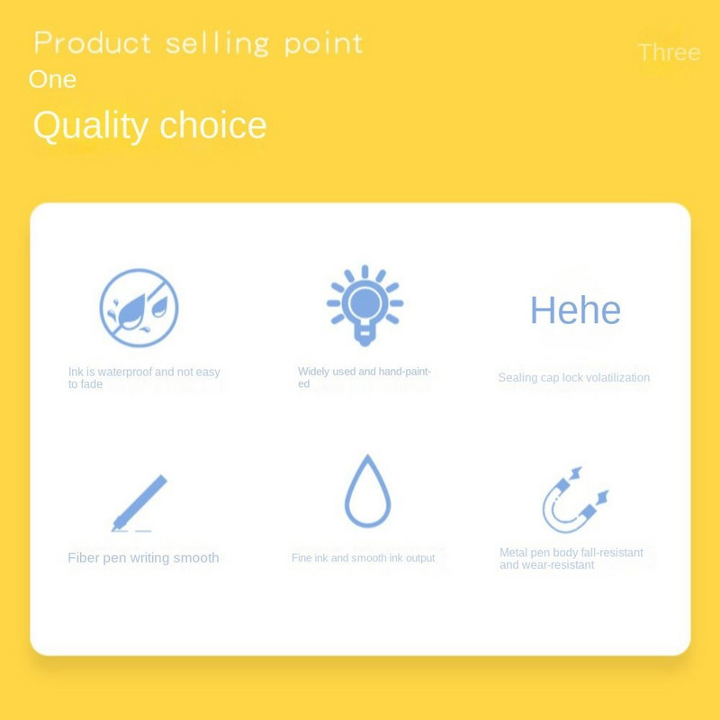 Vízálló olaj alapú festékjelölő Kreatív író gyors száradás kiemelő toll Újdonság Journal Graffiti tollfestési kellékek