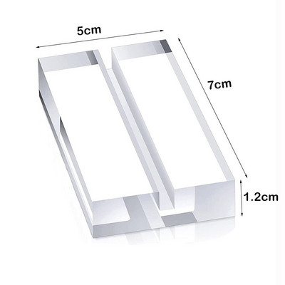 Divatasztal számtartó Hely Kártyabilincsek Állvány Akril táblatartó Fényképek Clipek Papírbilincs Képkártyák Kijelző állvány