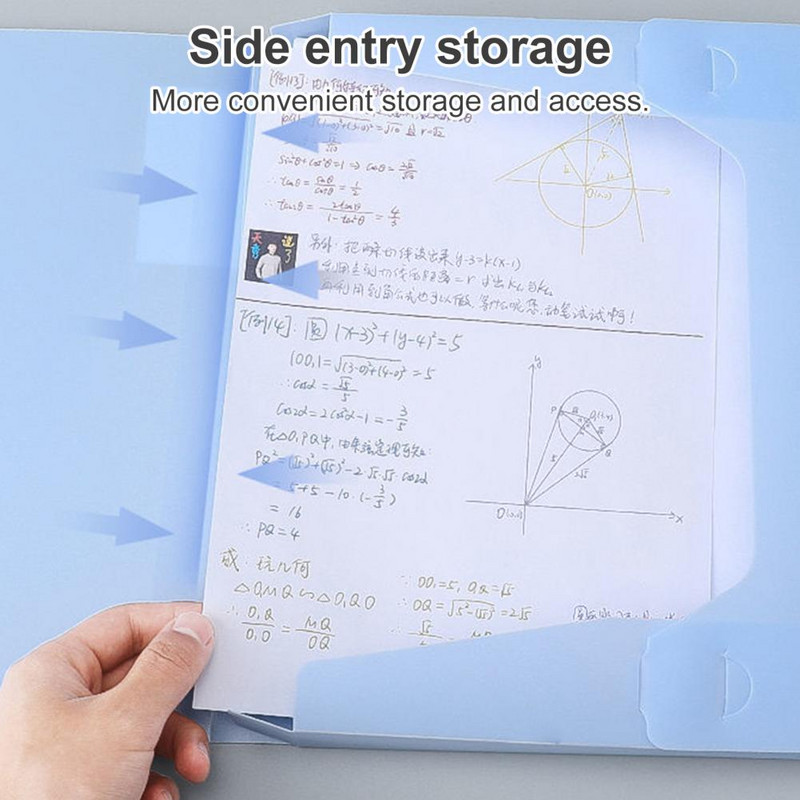 Φάκελος αρχείου A4 Αποθήκευση χαρτικών Φάκελος αρχείου Φάκελος μεγάλης χωρητικότητας PVC ένθετο Τύπος Document Organizer Αναλώσιμα γραφείου