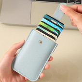 EZONE torba za kartice Clip Anti-degaussing Pull-out Zero Wallet Prijenosni poslovni muškarci Sleeve Card Držač kartice Bus Card Futrola za kreditne kartice