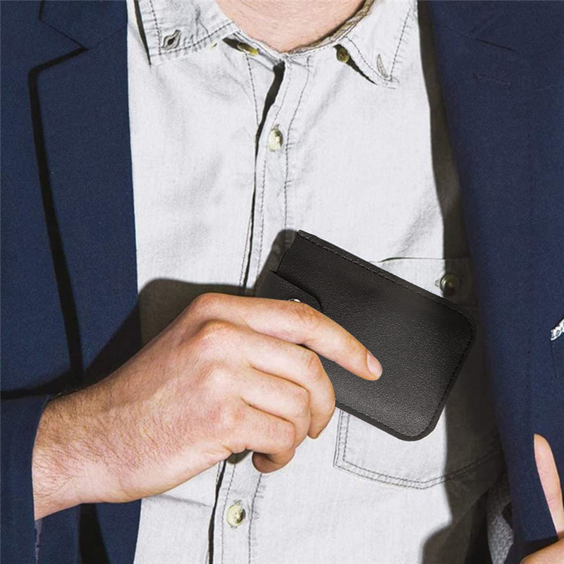 EZONE torba za kartice Clip Anti-degaussing Pull-out Zero Wallet Prijenosni poslovni muškarci Sleeve Card Držač kartice Bus Card Futrola za kreditne kartice