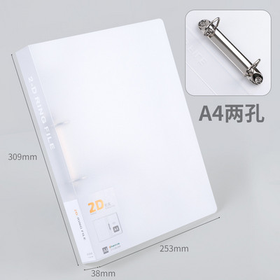 A4-es átlátszó fájl mappa megjelenítő könyv 2 lyukú iratgyűjtő mappák rózsaszín kék fekete vízálló dokumentumrendező gyűrűs iratgyűjtő