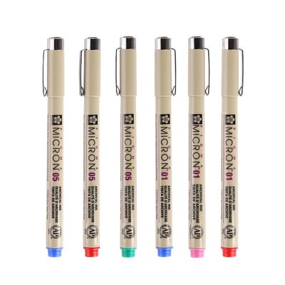 1 бр. Микронна писалка Pigma в цвят сакура 0,25 mm 0,45 mm Fine Liner Art Markers for Dessin Sketch Marker Tekenen Cartoleria