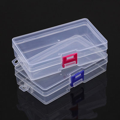 Mini cutie din plastic Cutie de depozitare dreptunghiulară Cutii de ambalare translucide, rezistente la praf, de înaltă calitate, cutie de depozitare puternică pentru bijuterii.
