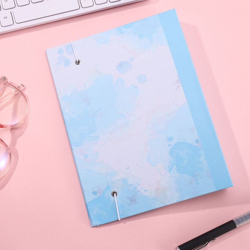 A5-ös, kemény héjú fotóalbum, 6 lyukú, laza levelű könyv, cserélhető átlátszó iratgyűjtő tárolótáska Kreatív barkácsnapló Deco írószer