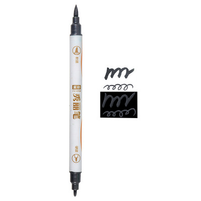 10 цвята метален маркер Химикалки с четка за калиграфия Скрапбукинг Занаяти Изработка на карти Арт писалка Рисуване Канцеларски материали Офис консумативи