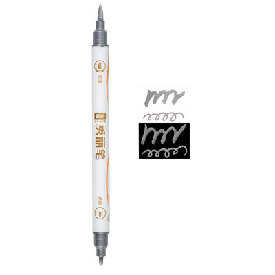 10 цвята метален маркер Химикалки с четка за калиграфия Скрапбукинг Занаяти Изработка на карти Арт писалка Рисуване Канцеларски материали Офис консумативи