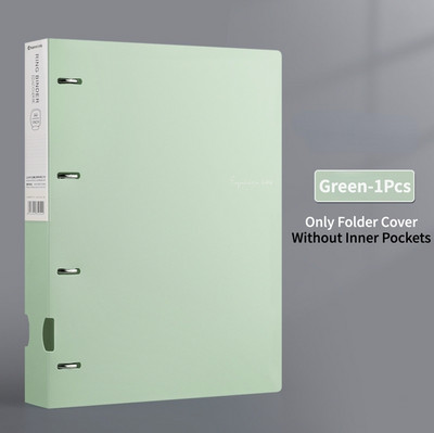 Vízálló A4-es irattartók Kijelző 4 lyukú iratgyűjtő mappa, Morandi színes, dokumentumgyűrűs iratgyűjtő mappa, tesztpapír rendszerezése