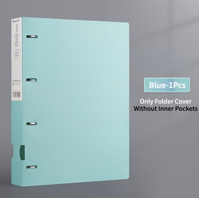 Vízálló A4-es irattartók Kijelző 4 lyukú iratgyűjtő mappa, Morandi színes, dokumentumgyűrűs iratgyűjtő mappa, tesztpapír rendszerezése