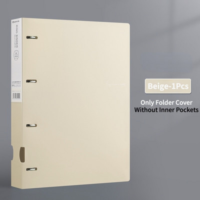 Vízálló A4-es irattartók Kijelző 4 lyukú iratgyűjtő mappa, Morandi színes, dokumentumgyűrűs iratgyűjtő mappa, tesztpapír rendszerezése