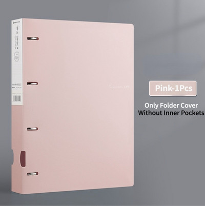 Vízálló A4-es irattartók Kijelző 4 lyukú iratgyűjtő mappa, Morandi színes, dokumentumgyűrűs iratgyűjtő mappa, tesztpapír rendszerezése