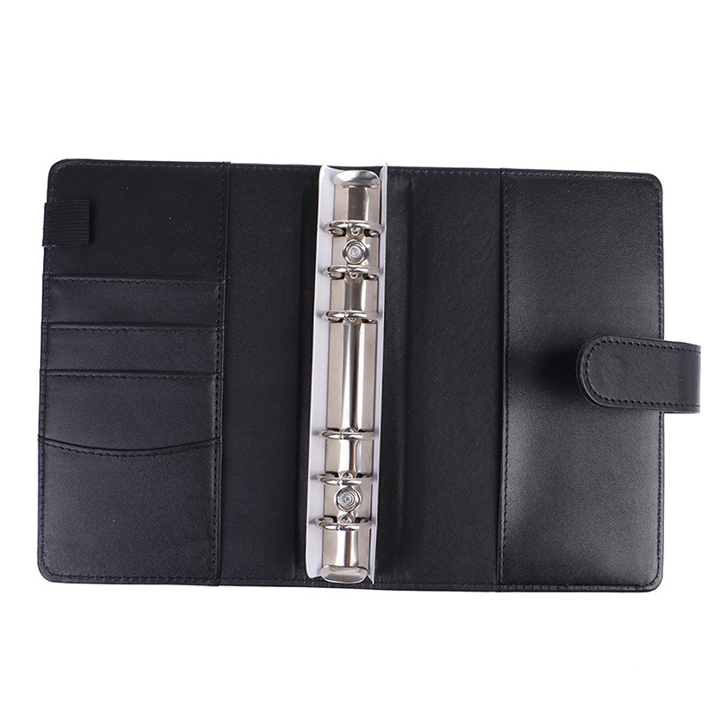 1PC Macaron u boji A6 6 prstenova za vezivanje PU kopča za bilježnicu Kožna slobodna koverta za novac Organizator Džep za vezivo 7 boja