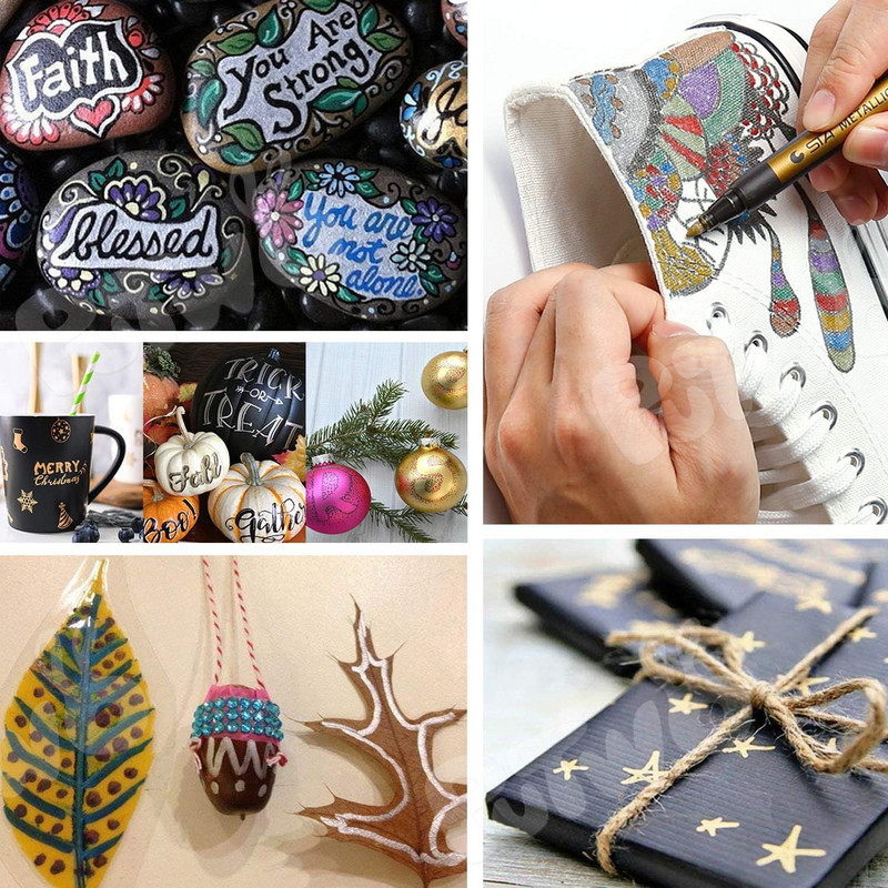 Marcator metalic colorat pentru crearea de cărți pentru albume de albume de însemnări, instrumente de bricolaj, pictură, pixuri graffiti, artizanat, rechizite de artă, papetărie