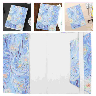 Dekorvédő A5-ös könyvborítók Keményfedeles Puha vászon Könyvvédő Virágmintás Állítható Könyvtokok Notebook