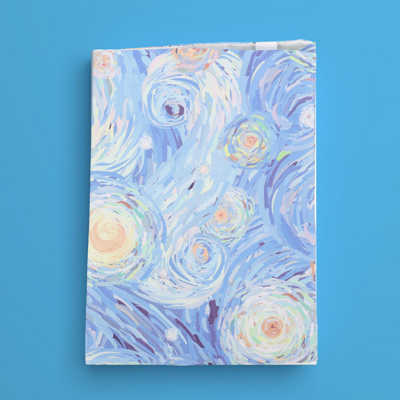 Dekorvédő A5-ös könyvborítók Keményfedeles Puha vászon Könyvvédő Virágmintás Állítható Könyvtokok Notebook