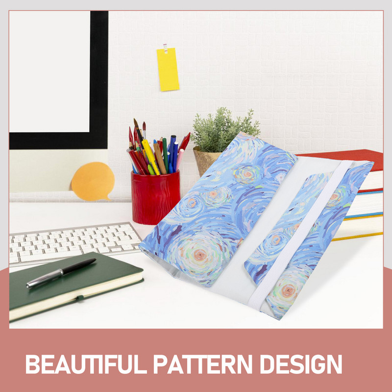 Dekorvédő A5-ös könyvborítók Keményfedeles Puha vászon Könyvvédő Virágmintás Állítható Könyvtokok Notebook