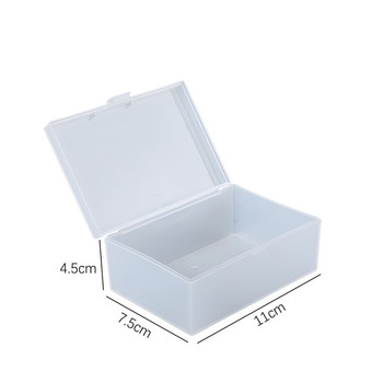 Frosted Flip Storage Box Photocards Small Card Storage Box Desk Organizer Κιβώτιο Classification Box Κοσμήματα Θήκη αποθήκευσης Δοχείο