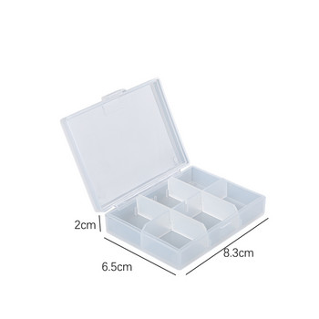 Frosted Flip Storage Box Photocards Small Card Storage Box Desk Organizer Κιβώτιο Classification Box Κοσμήματα Θήκη αποθήκευσης Δοχείο