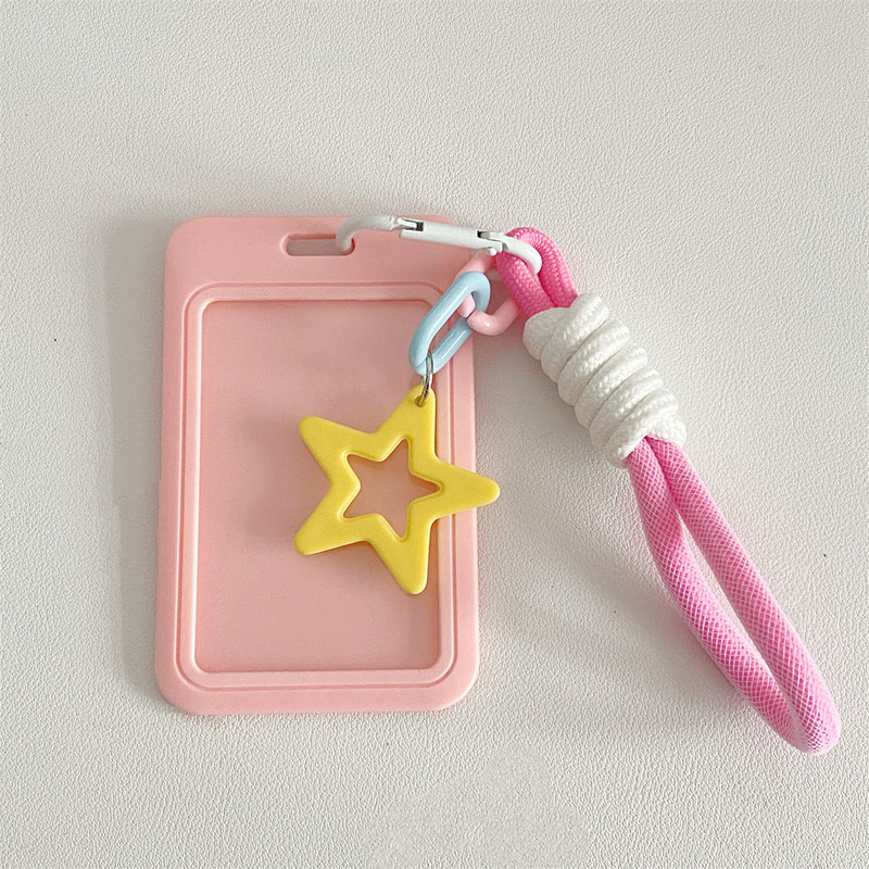 Slipcover Držač kartice Šareni pleteni konop Privjesak za ključeve Zvjezdani privjesak Držač fotokartice Kreditna osobna iskaznica Kutija za bankovnu karticu Zaštitna futrola