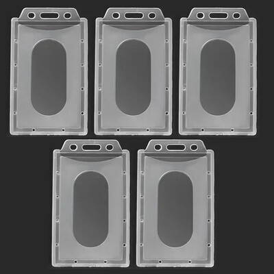 1/10 db Függőleges és vízszintes munkahelyi kártyatartók, többfunkciós műanyag jelvény, munka igazolványtartó hüvelytartó védőtok