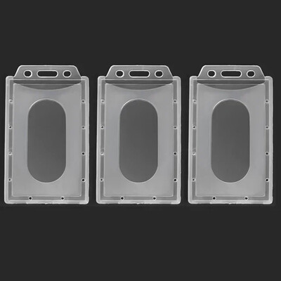 1/10 db Függőleges és vízszintes munkahelyi kártyatartók, többfunkciós műanyag jelvény, munka igazolványtartó hüvelytartó védőtok